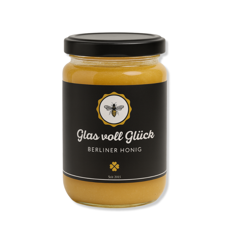 Glas voll Glück